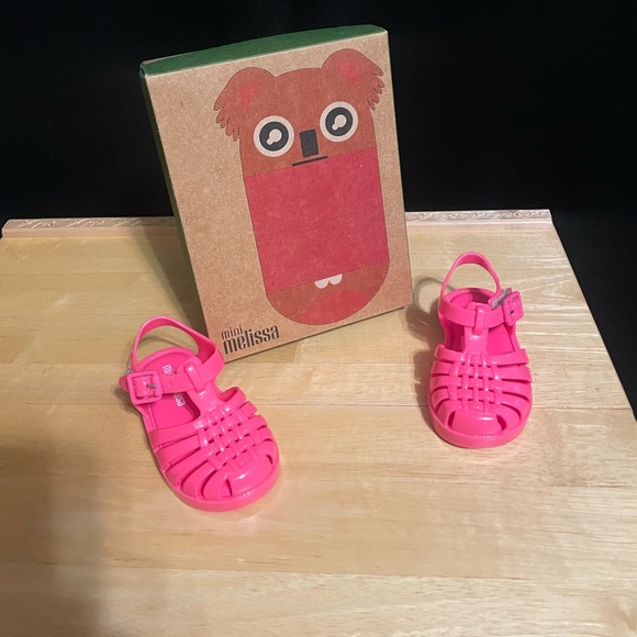 Mini Melissa pink rubber sandals - Picture 2 of 10